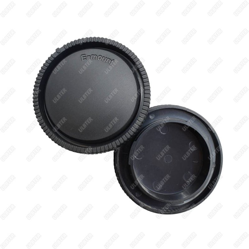 ULBTER Body Cap + Rear Lens Cover for Sony Alpha A6700 A6600 A6500 A6400 A6300 A6100 A6000 A5100 A5000 ZV-E10 ZVE-1 FX30 FX3 A7R IV/A7R II/A7R III/A7R/A7 IV /A7 III/A7 II/A7C E Mount - Image 2